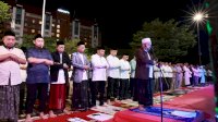 Danny Ajak Ramaikan Malam Takbiran dan Salat Ied pada Tiga Lokasi di Makassar