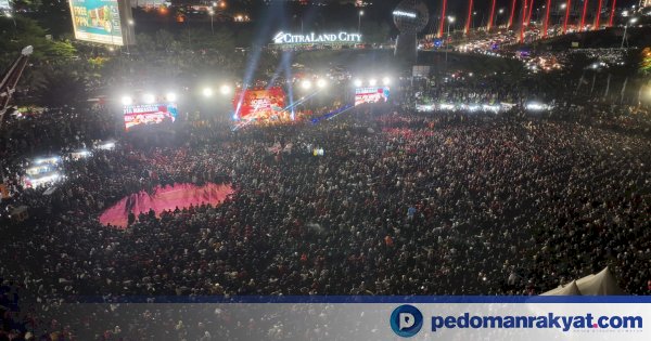 Nobar Piala Asia Indonesia vs Uzbekistan, Warga Makassar Tumpah Ruah di ...