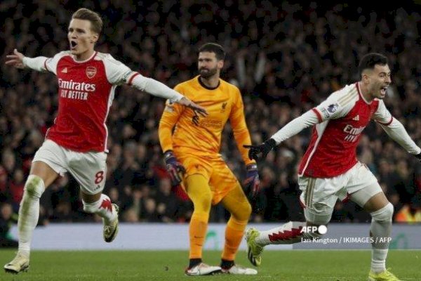 Liga Inggris: Arsenal Kudeta Liverpool, 3 Besar Sengit