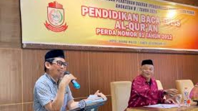 Sosialisasi Perda, Muchlis Misbah Ajak Warga Galakkan Pendidikan Baca Tulis Al-Qur&rsquo;an