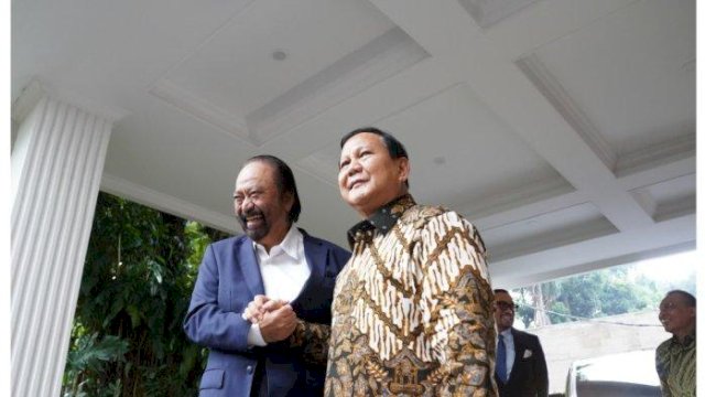 Surya Paloh dan Prabowo.(F-INT)