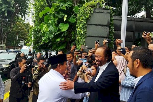 Surya Paloh Bawa NasDem Sambangi Kediaman Prabowo 