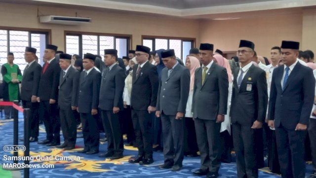 10 Kepala Dinas dan 10 Kepala Sekolah di Maros Dimutasi