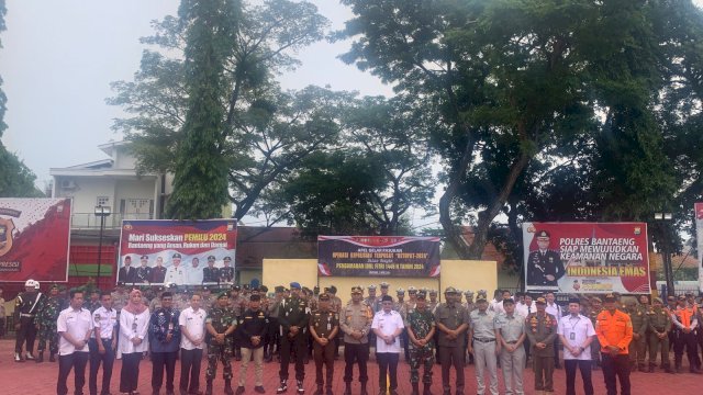 Pj Bupati Bantaeng Hadiri Apel Gelar Pasukan Operasi Ketupat 2024