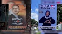 Mirip Fatmawati Rusdi, Baliho Rusdin Abdullah &#8216;Rudal&#8217; di Makassar Pakai Simbol Hati
