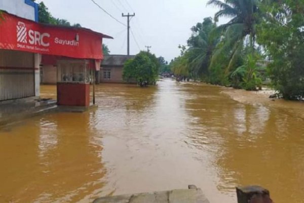 Hujan Deras, Baturaja OKU Dikepung Banjir