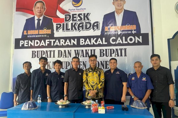 NasDem Bone Buka Pendaftaran Cakada, Langsung Dilirik Politisi Golkar Andi Rio