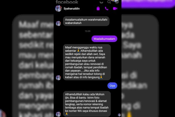 Hati-hati! Penipuan Lewat Facebook Catut Nama Waka DPRD Sulsel Syaharuddin Alrif, Modus Penyaluran Bantuan Dana