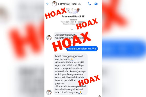 Hati Hati! Akun Fecebook Palsu Catut Nama Fatmawati Rusdi