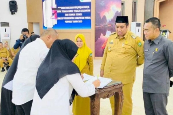 528 PPPK Maros Teken Kontrak Jelang Lebaran