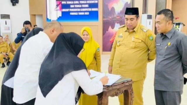 528 PPPK Maros Teken Kontrak Jelang Lebaran