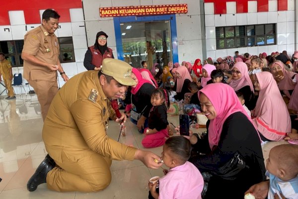 Angka Stunting Meningkat, Bupati Maros Chaidir Syam Kampanye Gerakan Makan Telur