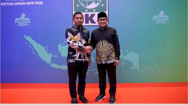 Tasming Hamid bersama Ketua DPP PKB Cak Imin.