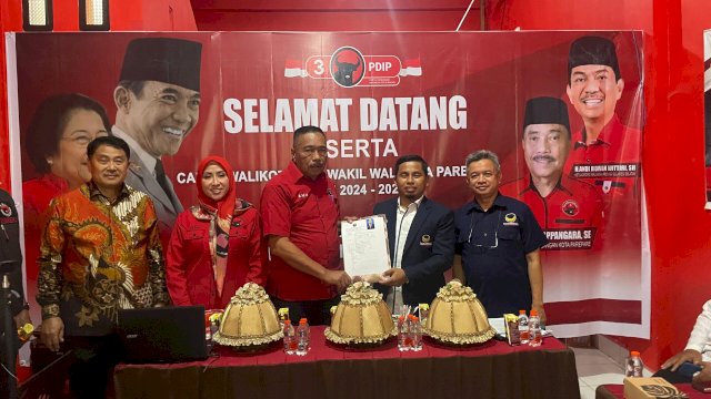 PDIP Parepare terima Pengembalian Formulir Tasming Hamid.
