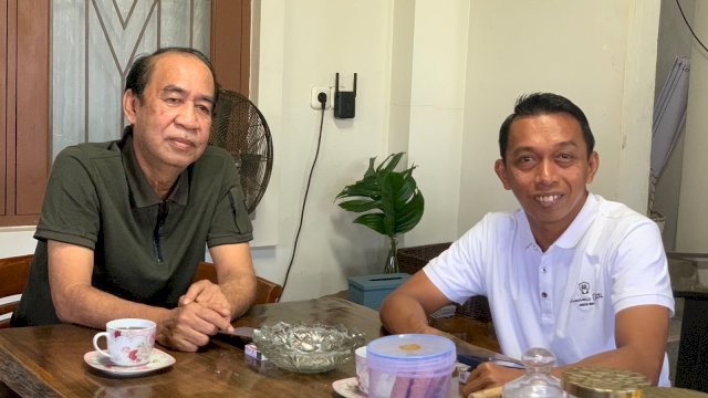 Ketua PAN Sulsel, Ashabul Kahfi bersama Sekretaris NasDem Sulsel Syaharuddin Alrif.