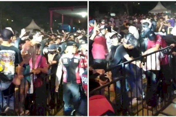 Konser Peluncuran Tahapan Pilkada Banyumas 2024 Ricuh, Saling Lempar-Penonton Terluka