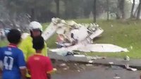 Pesawat Jatuh di BSD, 3 Orang Tewas-Posisi Terjepit, Ini Identitas Korban