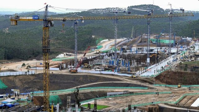 Pembangunan di IKN.(F-INT)