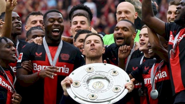 Bayer Leverkusen juara Bundesliga tanpa Kekalahan.(F-INT)