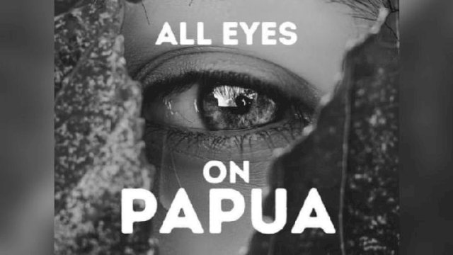 Tagar All Eyes on Papua.(F-INT)