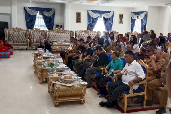 Wabup Pangkep Syahban Sammana Sambut Dirjen Kemendikbud dan Ristek RI di Rujab Bupati