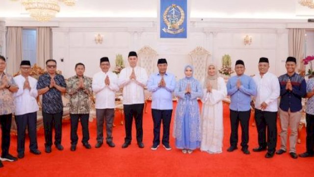 Bupati Yusran dan Forkopimda Pangkep Silaturahmi ke Rujab Pj Gubernur Sulsel