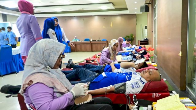 Rutin Gelar Donor Darah, PDAM Makassar Terbukti Komitmen Berkontribusi Dalam Pelayanan Kesehatan