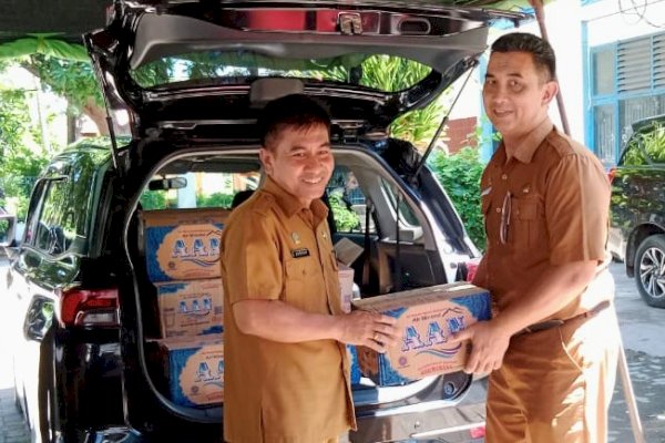 Peduli Korban Bencana Alam, Sejumlah OPD Pemkab Bantaeng Salurkan Bantuan