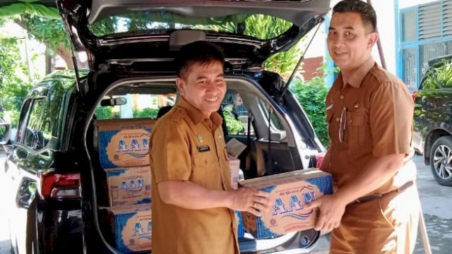 Peduli Korban Bencana Alam, Sejumlah OPD Pemkab Bantaeng Salurkan Bantuan 