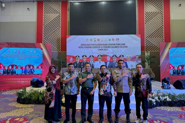 Pj Bupati Bantaeng Hadiri Sosialisasi Tahapan Pilkada Serentak 2024