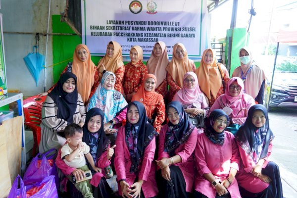 DWP Sekretariat DPRD Sulsel Lalukan Pendampingan Layanan Posyandu Binaan di Paccerakkang