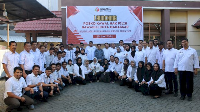Bawaslu Makassar Launcing Posko Hak Kawal Pemilih