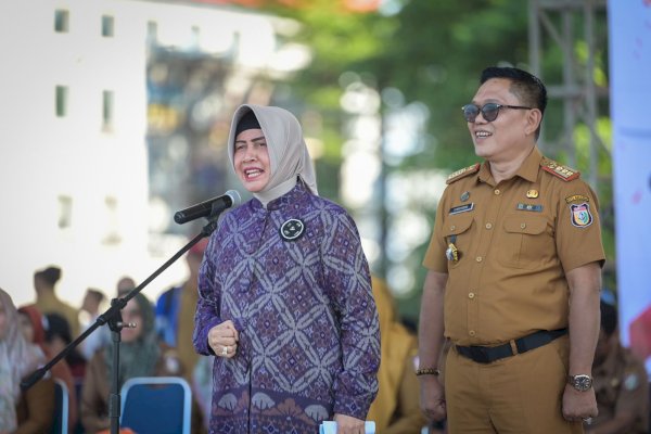 Indira Yusuf Ismail Pacu Semangat Kompetisi Peserta O2SN SD-SMP Kota Makassar
