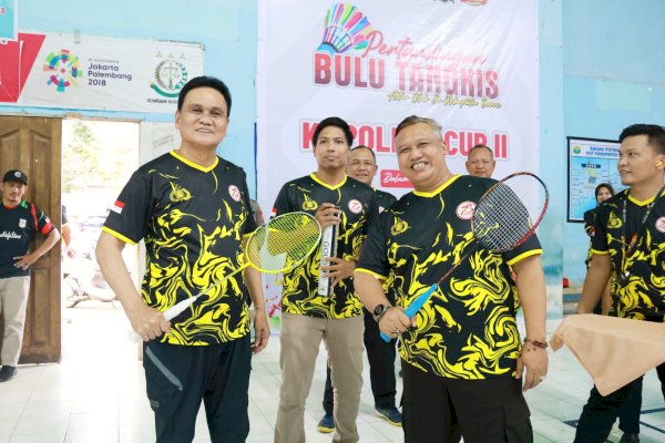 Bupati Barru Suardi Saleh Buka Kejuaraan Bulutangkis Kapolres Cup II 2024