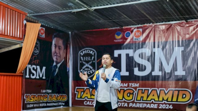 Tasming Hamid Resmikan Posko Relawan HSL di Kecamatan Bacukiki Barat.