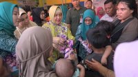 Indira Tinjau Gerakan Intervensi Serentak Pencegahan Stunting di Posyandu Kecamatan Tamalanrea