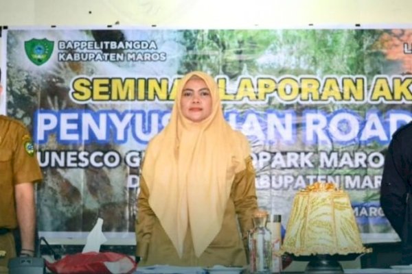 Wabup Maros Suhartina Bohari Buka Seminar Laporan Akhir Penyusunan Roadmap UNESCO Global Geopark Maros-Pangkep