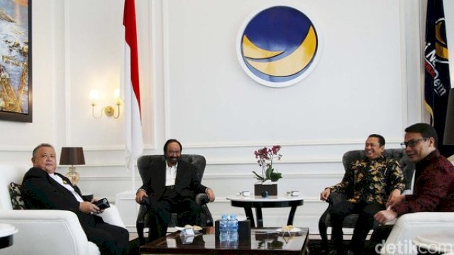 Bamsoet Kunjungi Markas NasDem untuk Temui Surya Paloh.(F-INT)