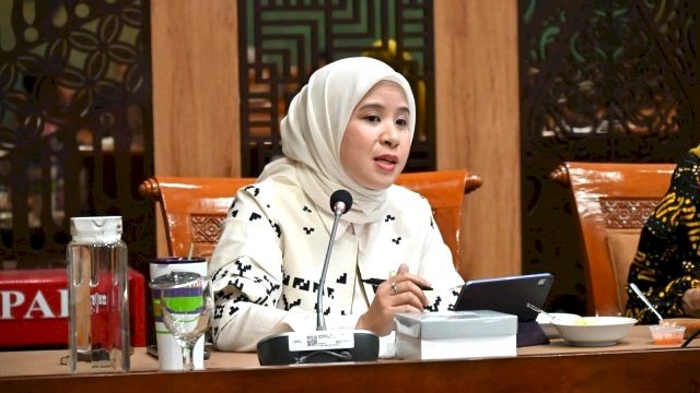 Ratih dalam Rapat Kerja Komisi X DPR RI dengan Mendikbudristek RI Nadiem Makarim di Jakarta, Rabu (5/6).