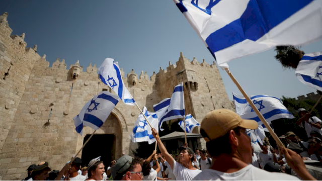 Jelang Pawai Bendera Israel.(F-INT)