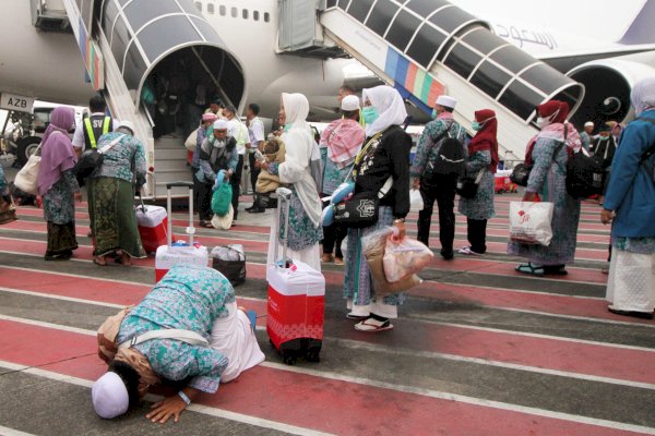 74.504 Jemaah Haji Tiba di Tanah Air, 348 Orang Wafat