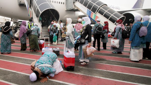 Jemaah Haji Tiba di Tanah Air.(F-INT)