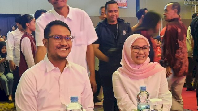 Bakal calon Wali Kota dan wakil Wali Kota Makassar, Andi Seto Asapa-Rezki Mulfiati Lutfi.