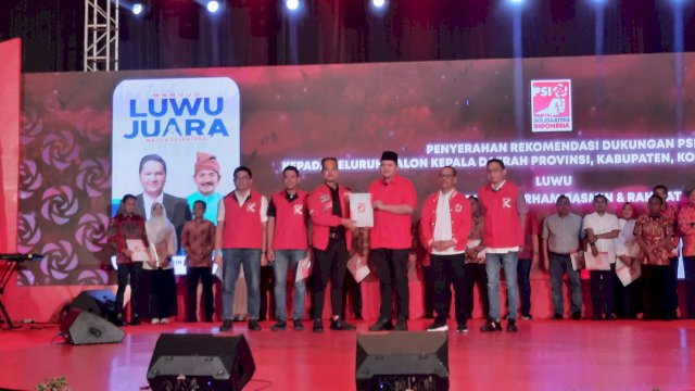 Bakal Calon Bupati Luwu Arham Basmin Mattayang Terima Rekomendasi Usungan dari PSI