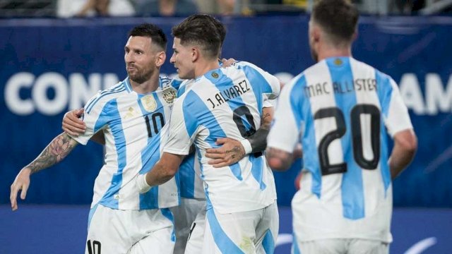 Lionel Messi bawa Timnas Argentina Lolos ke Final Copa America 2024.(F-INT)