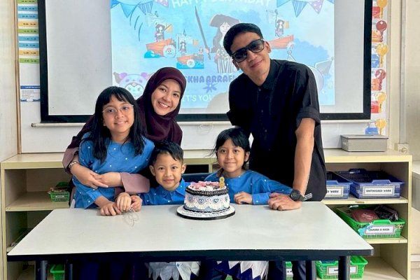 Desta dan Natasha Rizky Kompak Rayakan Ulang Tahun Anak