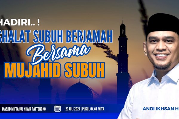 Jalin Hubungan Silaturahmi, Bacalon Wabup Sinjai Ikhsan Hamid Akan Shalat Subuh Berjamaan dengan Masyarakat Tellulimpoe