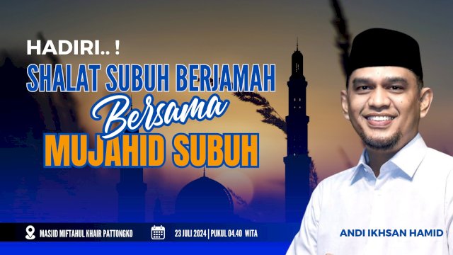 Jalin Hubungan Silaturahmi, Bacalon Wabup Sinjai Ikhsan Hamid Akan Shalat Subuh Berjamaan dengan Masyarakat Tellulimpoe