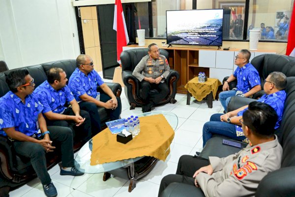Mantapkan Persiapan Porpamnas VIII, Direksi PDAM Kunjungi Kapolrestabes Makassar