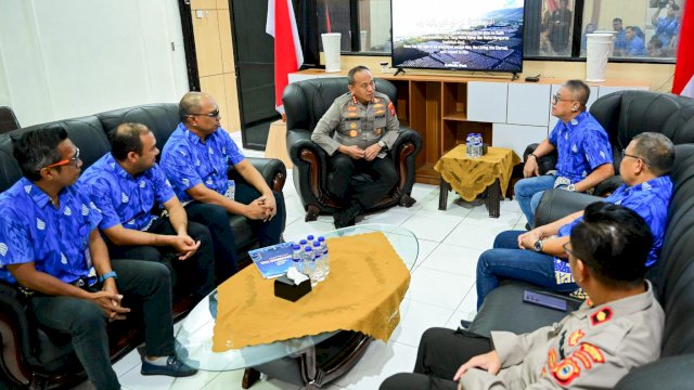 Mantapkan Persiapan Porpamnas VIII, Direksi PDAM Kunjungi Kapolrestabes Makassar